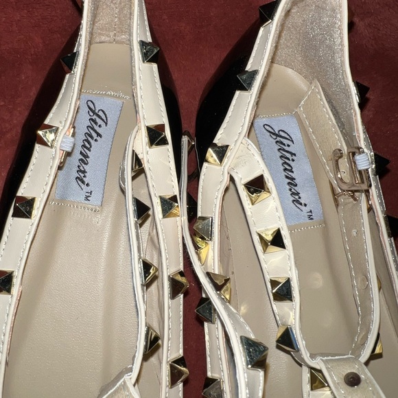 studded flats (not valentino) NWT - Picture 2 of 6